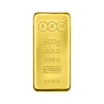 Load image into Gallery viewer, SAM 500g Cast Gold Bar – 999.9 Pure Gold
