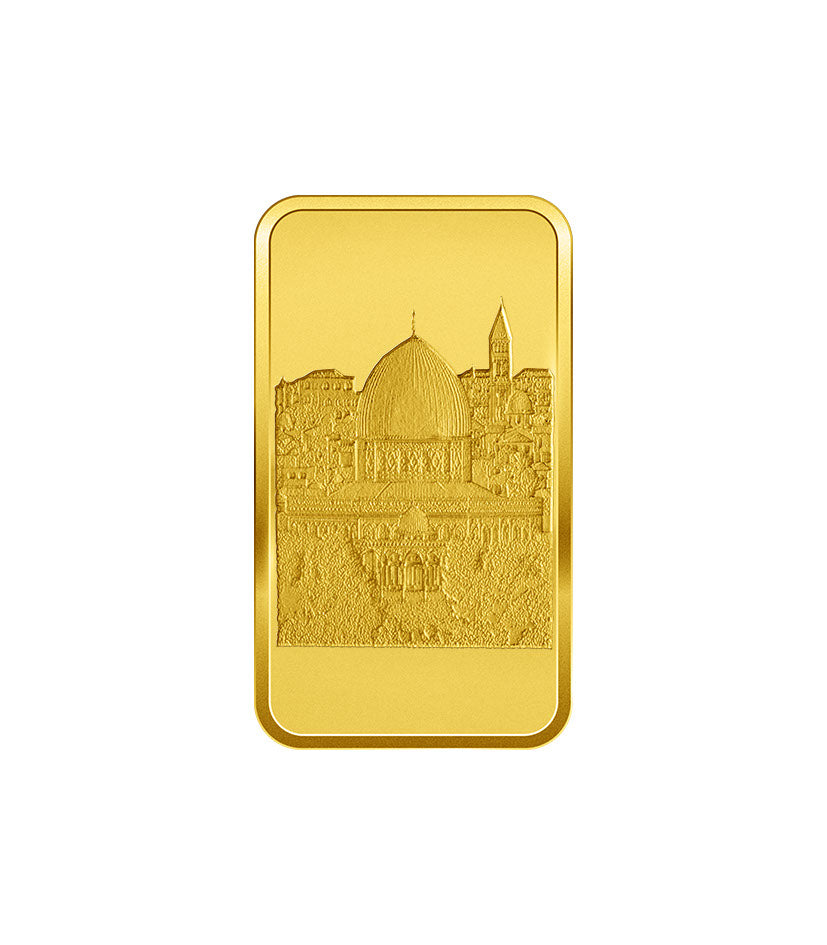 Al Aqsa Gold Rectangle Bar – 999.9 Pure Gold