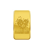 Load image into Gallery viewer, Love Tree Gold Rectangle Bar – 999.9 Pure Gold
