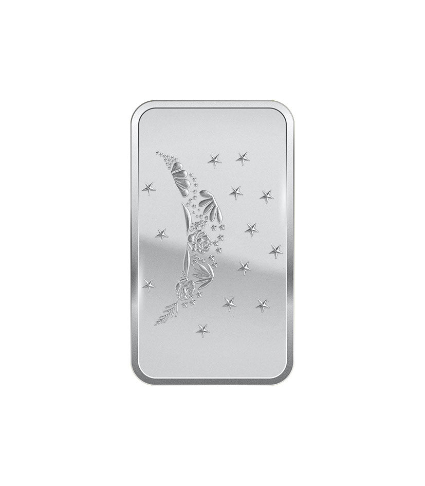 Moon Flower Silver Bar – 999.0 Fine Silver