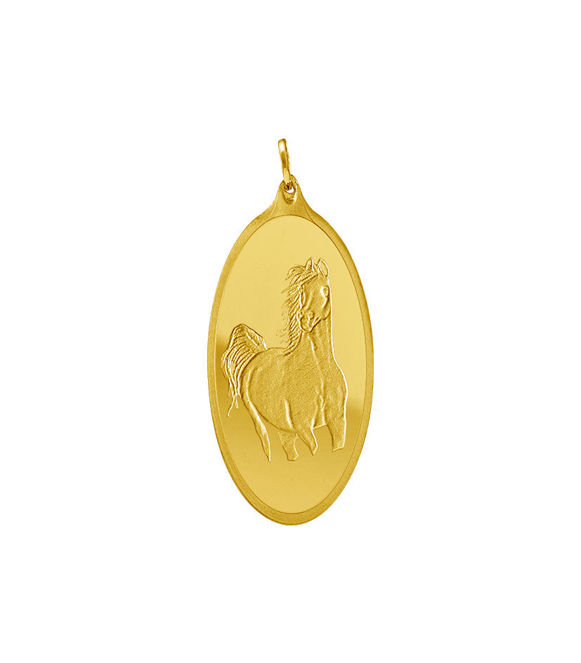 Horse Gold Pendant – 999.9 Pure Gold