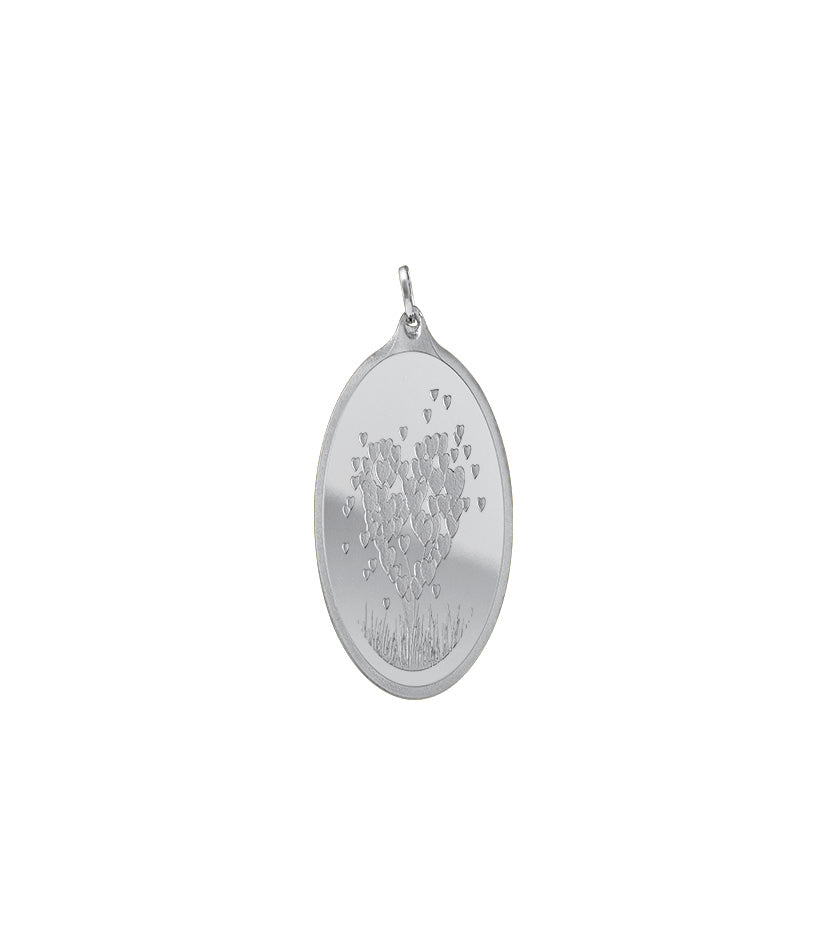 Love Tree Silver Pendant – 999.0 Fine Silver