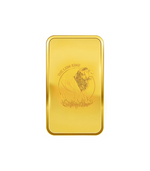 Load image into Gallery viewer, Lion King Gold Rectangle Bar – 999.9 Pure Gold
